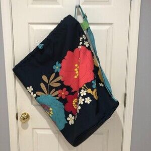 NWT Vera Bradley Happy Snails Lined Laundry Bag with Adjustable Shoulder Strap